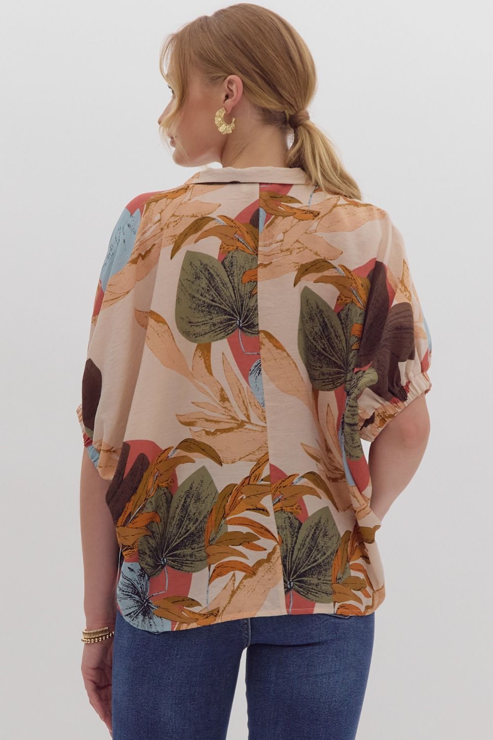 Sunset Blossom Relaxed Top