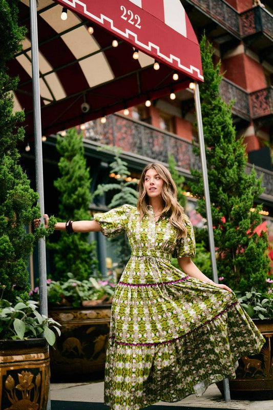 Banyan Puff Sleeve Dress - Camo