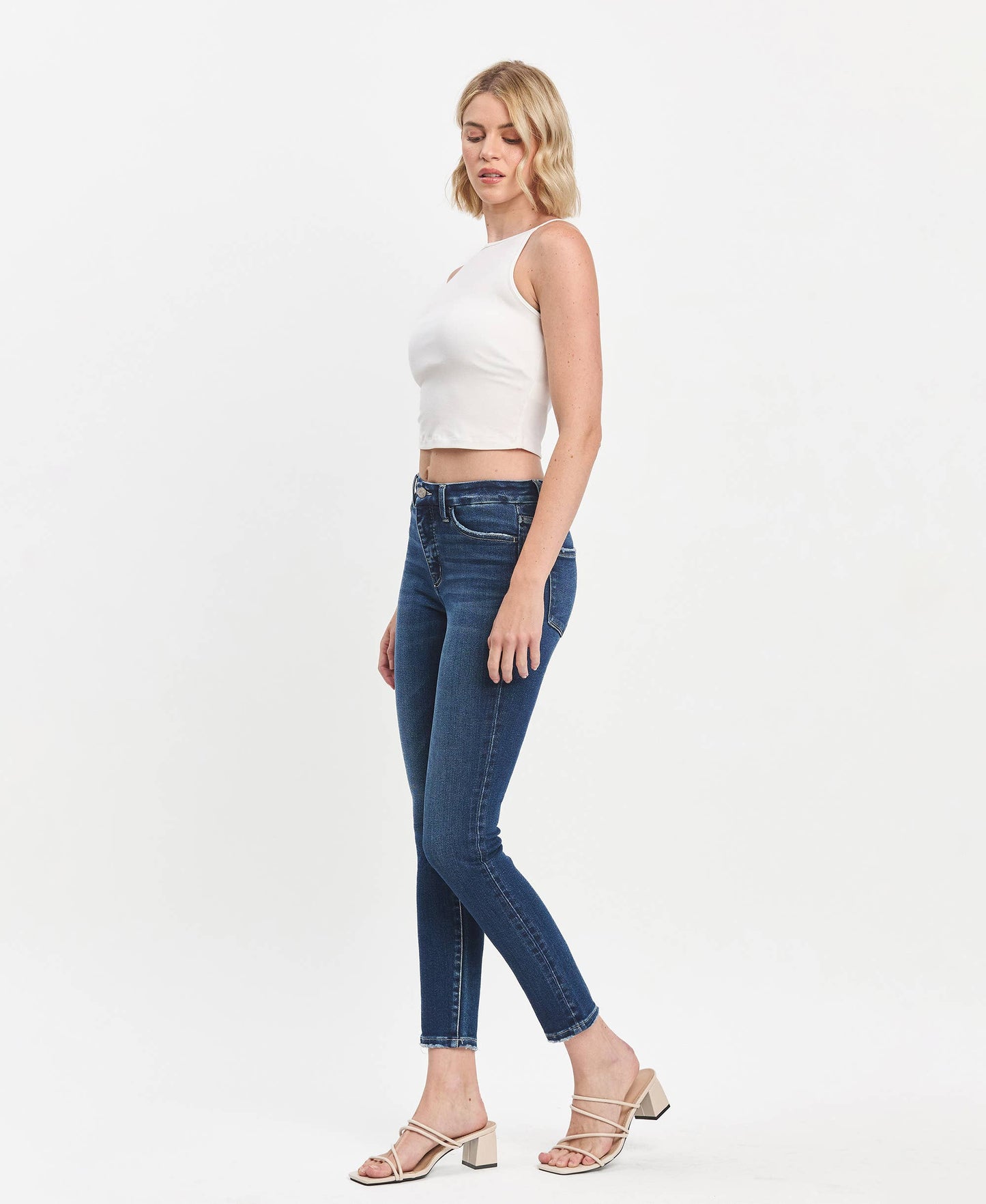 TUMMY CONTROL HIGH RISE SEAMLESS WB SKINNY JEANS