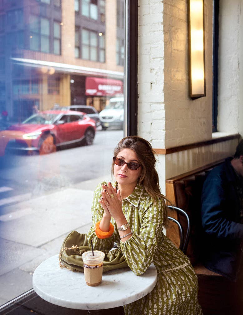 Banyan Long Sleeve Dress - Green Leaf