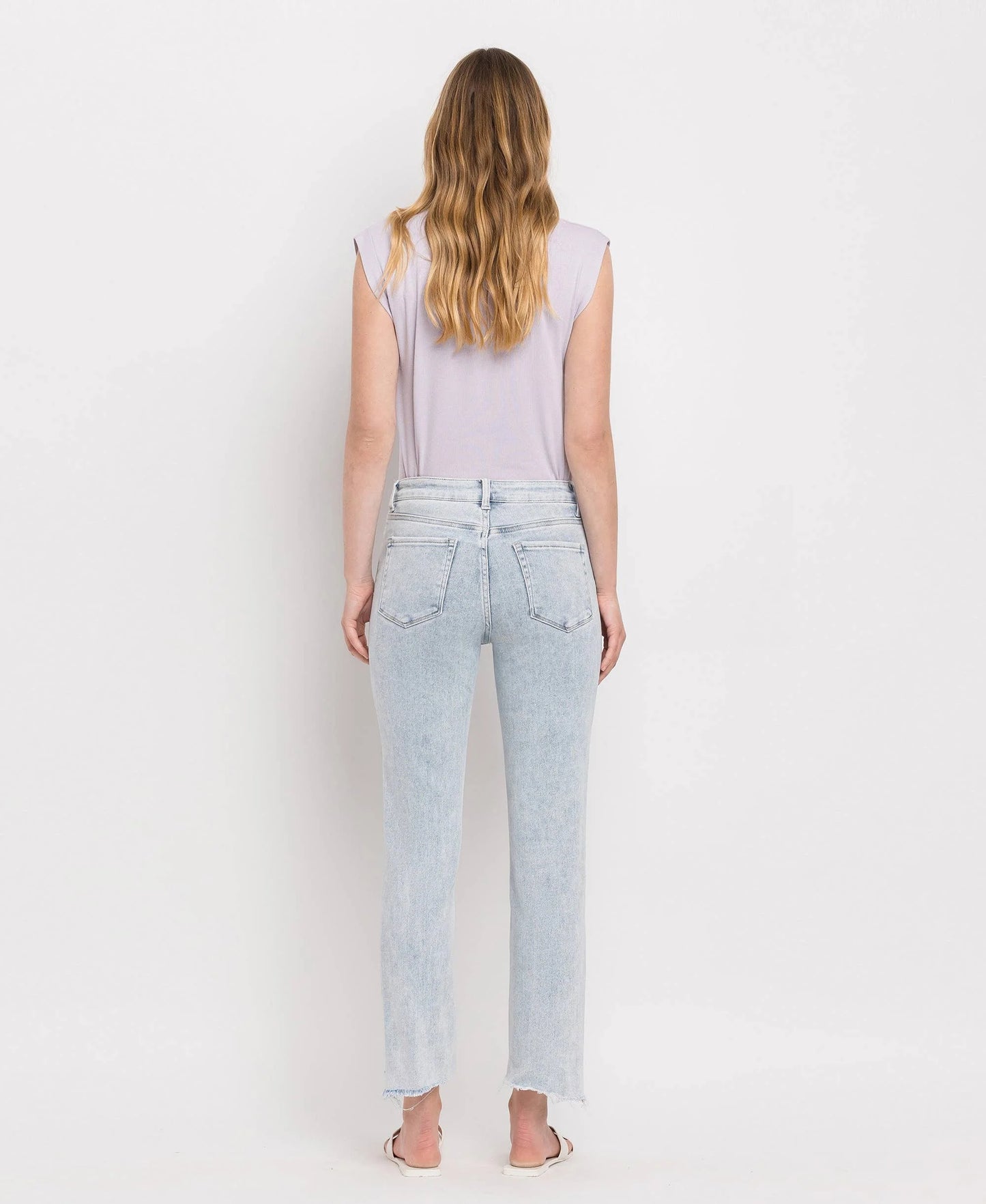 High Rise Slim Straight Jeans- Lovervet by Vervet